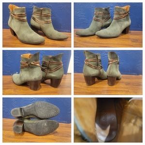 Sundance Green Leather Boots